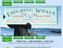 Tablet Screenshot of laughingwhalecoffee.com